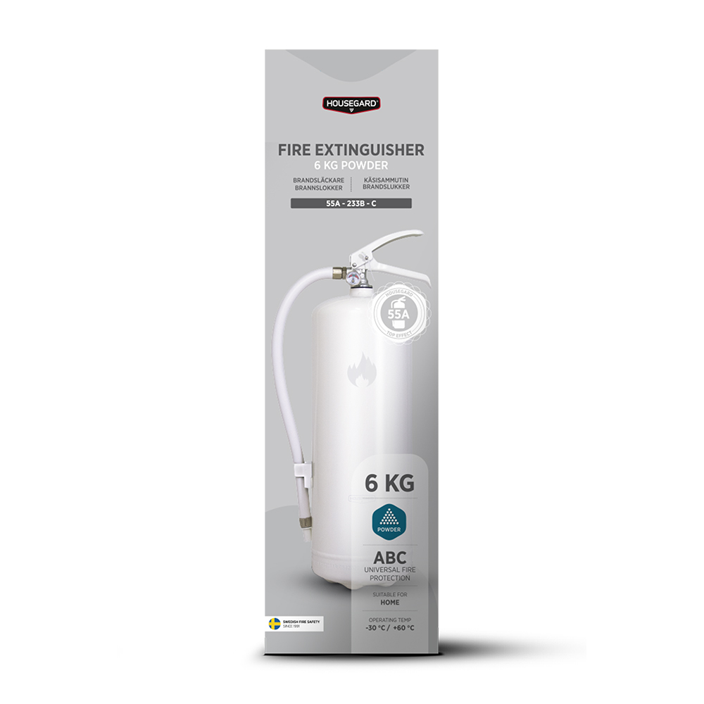 Brandsläckare Housegard 6 kg Pulversläckare