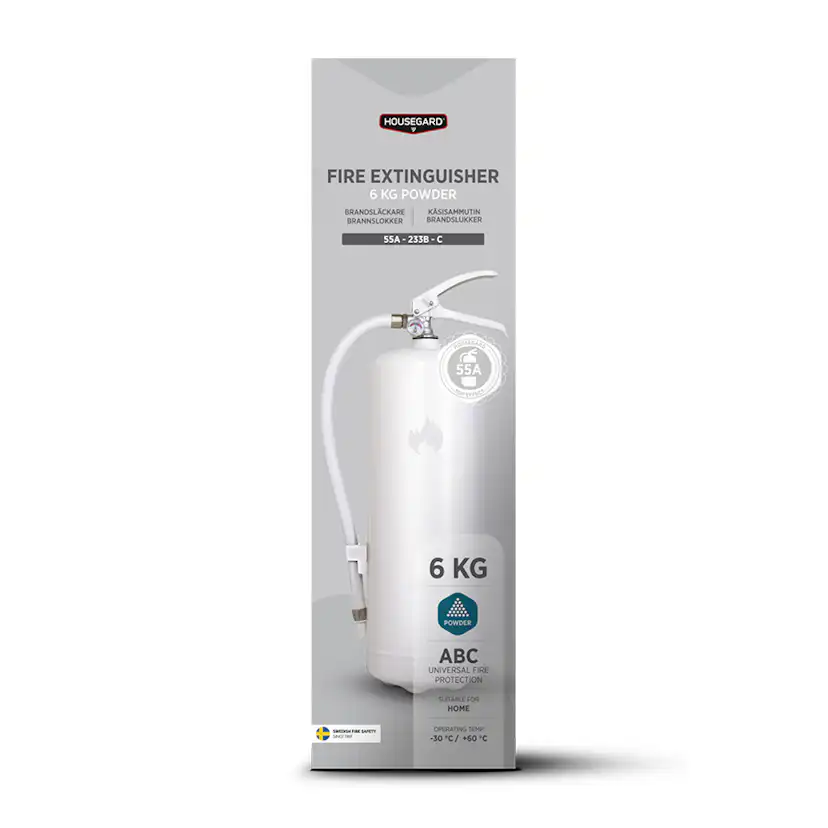 Brandsläckare Housegard 6 kg Pulversläckare