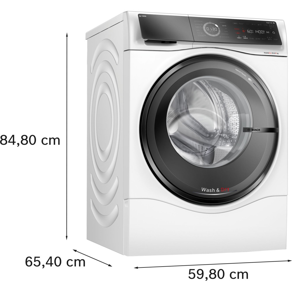 Tvätt/Torkmaskin Bosch WNC254A Serie 8 10.5/6 kg, 1400 v/min