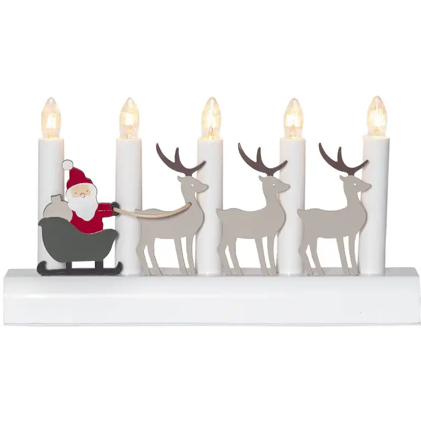Adventsljusstake Star Trading Julia Tomte Julklappar 5 Ljus