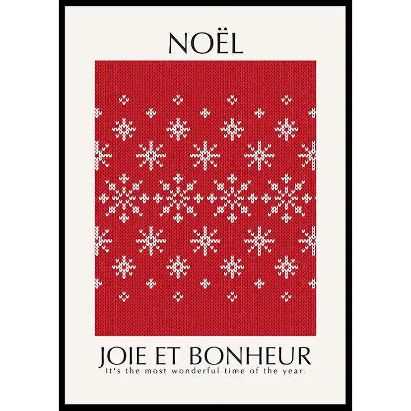 Poster Gallerix Noel Red No2