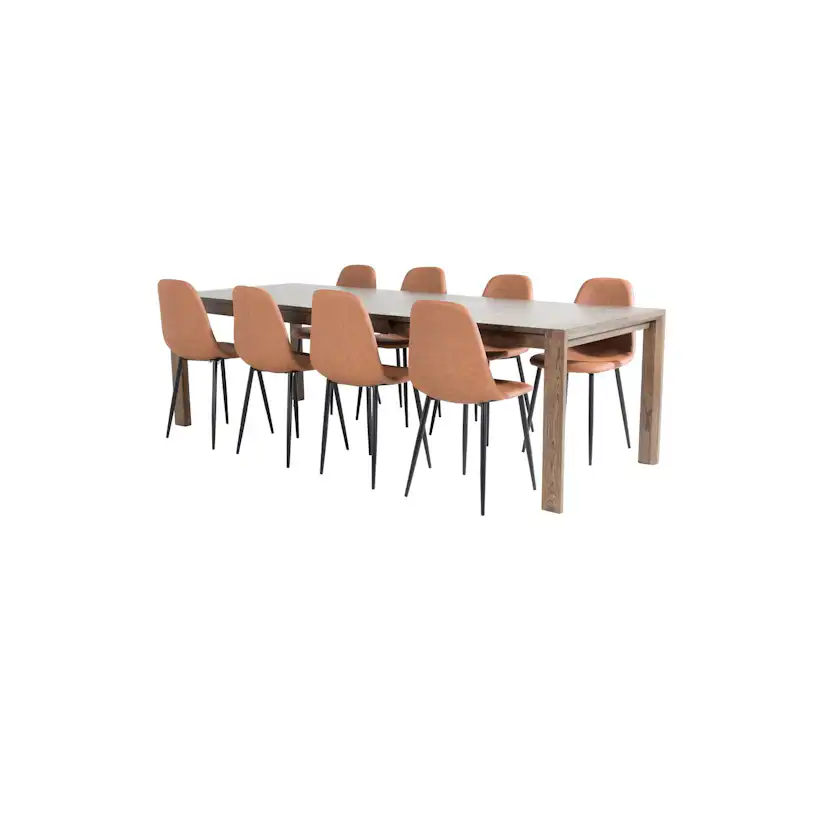 Matgrupp Venture Home Shy med 8 Pobbie Matstolar