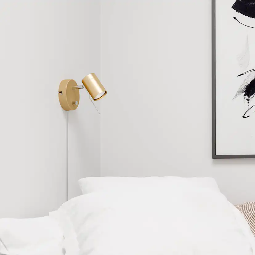 Correct vägglampa 1-låg Guld Guld