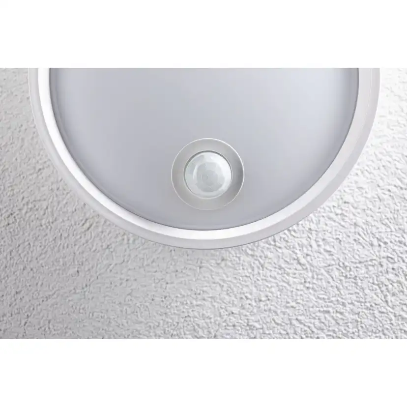 Fasadbelysning LED Paulmann Platomo Seawater Resistant IP44 230V Design: med Skymningsstyrd Rörelsedetektor, Färg: Vit