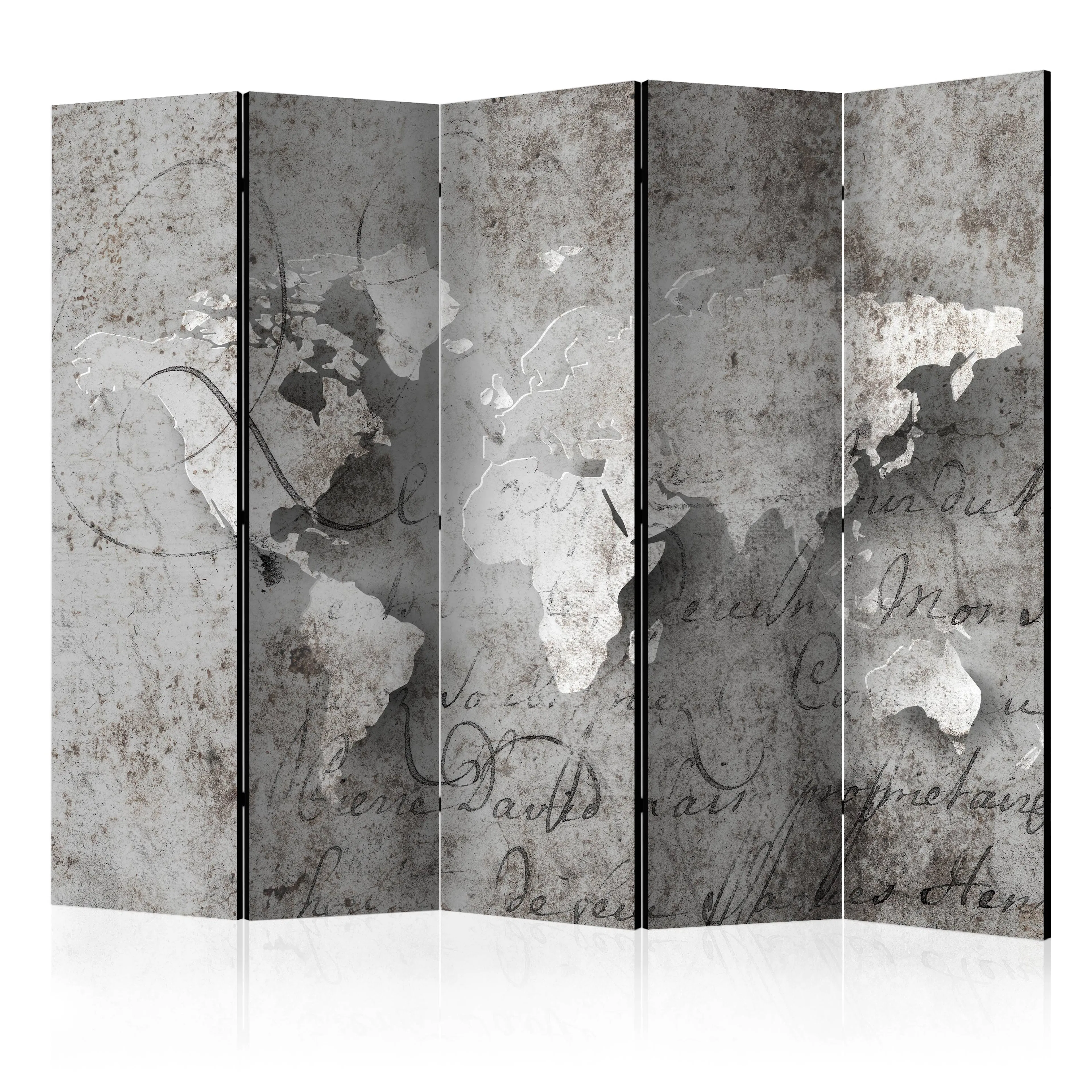 Rumsavdelare Skärmvägg Arkiio Map and Letter II 225x172 cm