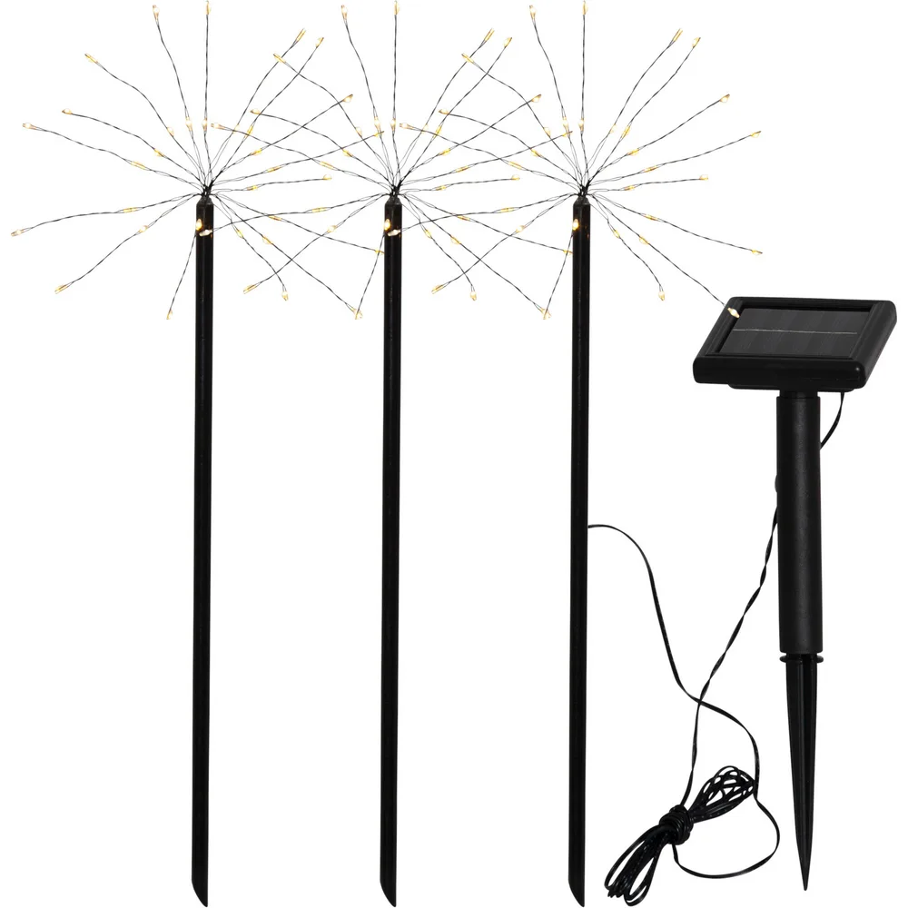 Solcellsdekoration Star Trading Firework Solar 3 st