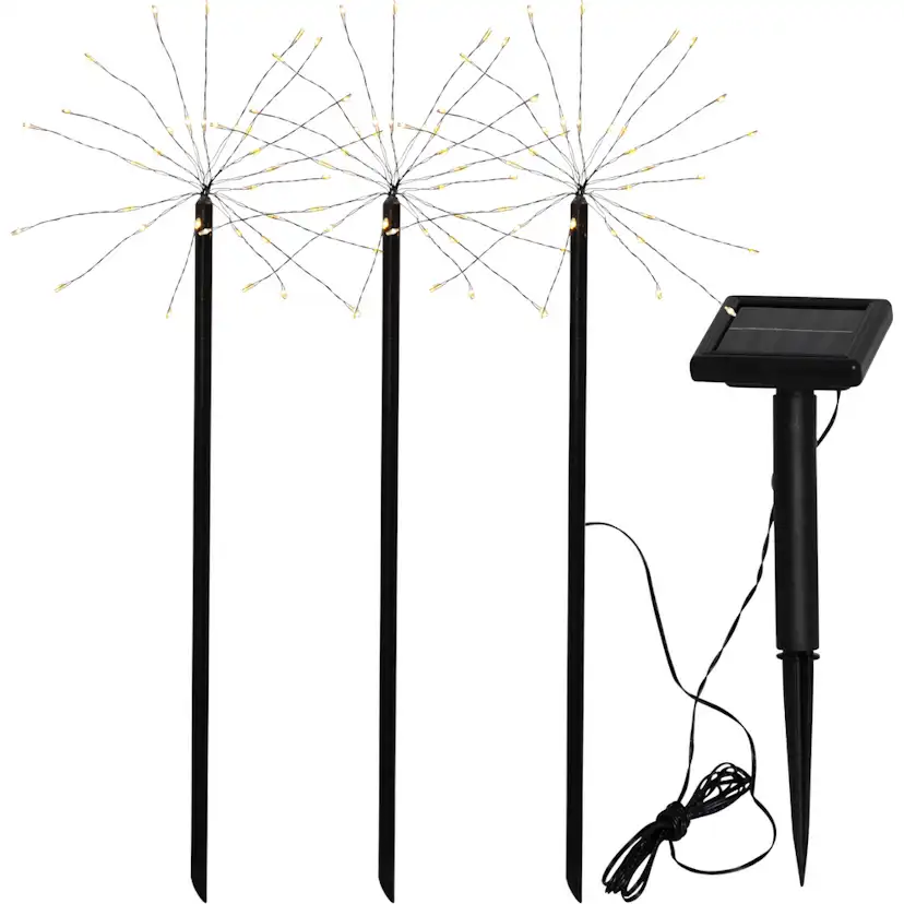 Solcellsdekoration Star Trading Firework Solar 3 st