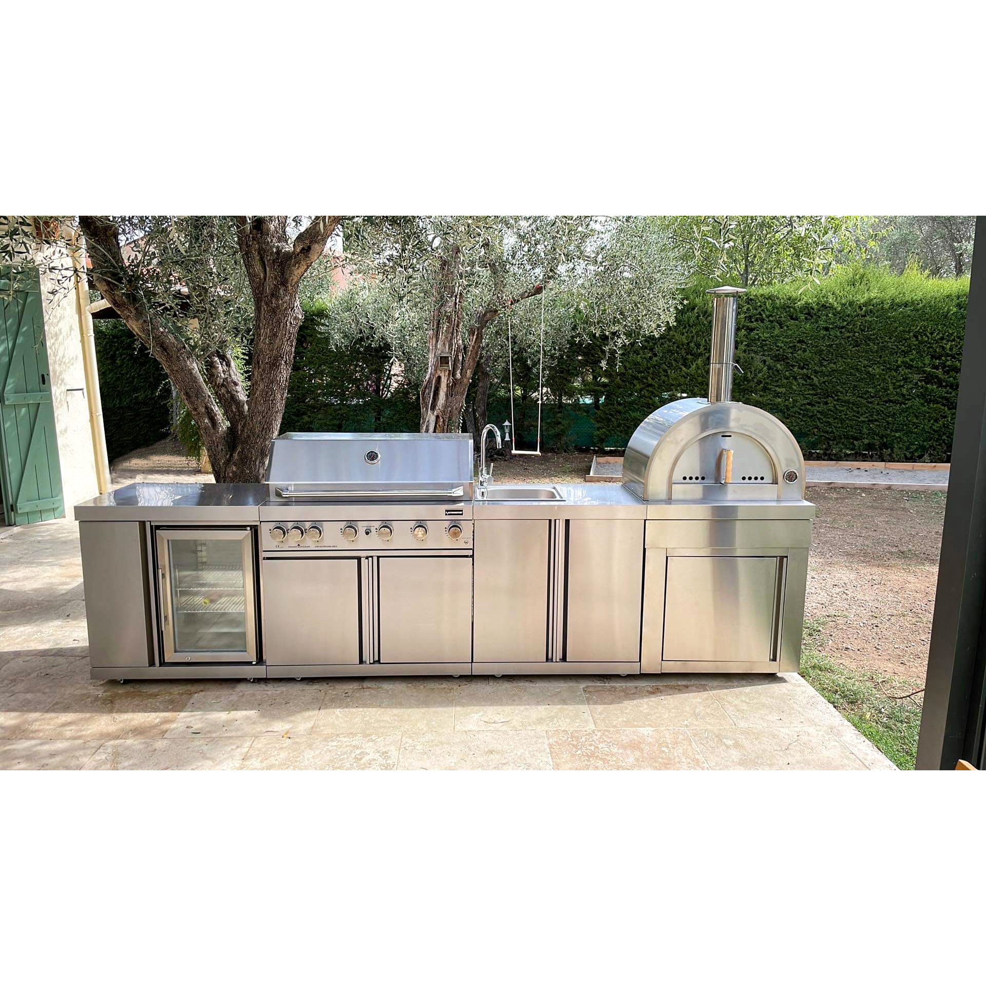 Fristående Gasolgrill Myoutdoorkitchen Classic Line Stainless 304SS med 6 Brännare