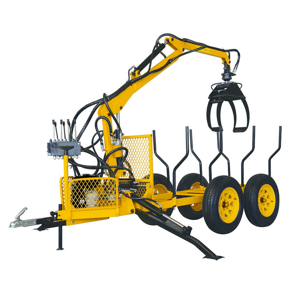 Vedsläp med lyftkran - Max. lyftkapacitet 300 kg