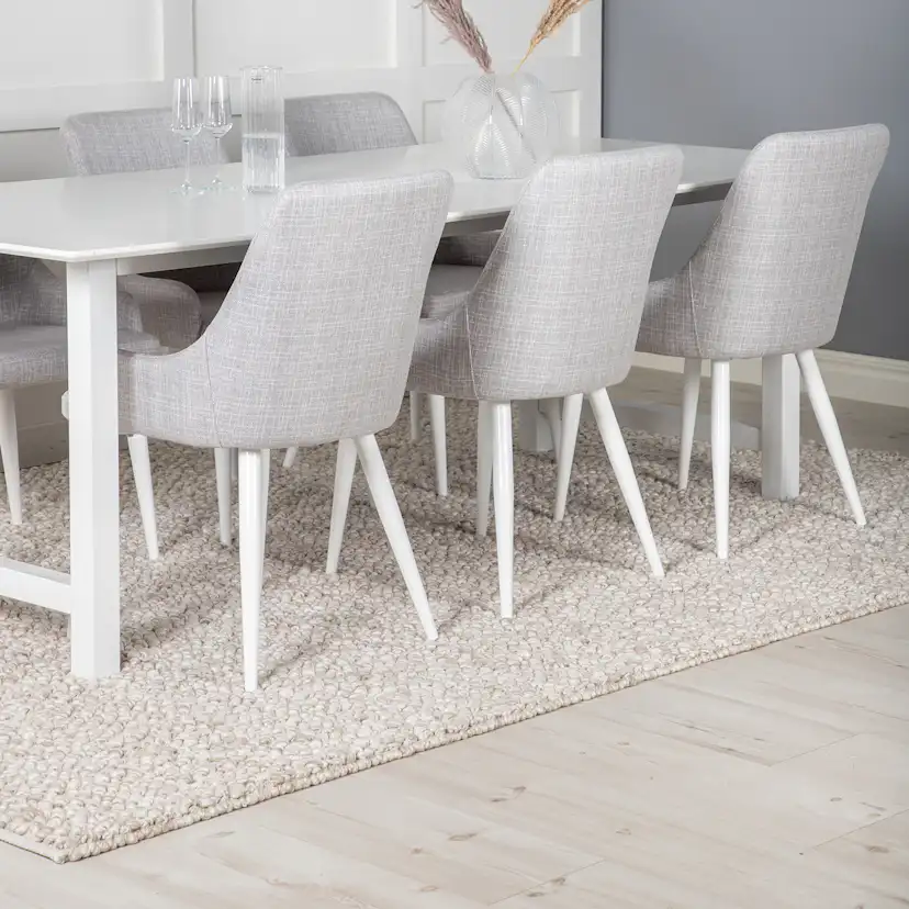 Matgrupp Venture Home Clara med 6 Plake Fåtöljer Polyestertyg
