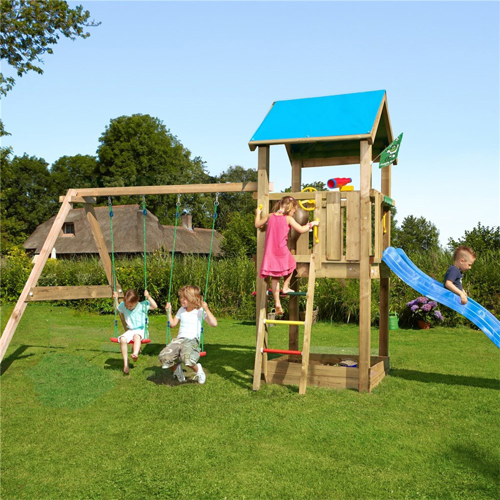 Lektorn Jungle Gym Castle inkl. Swing Modul X'tra och rutschkana