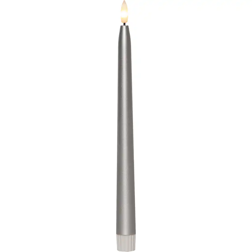 LED-Antikljus Star Trading 2-pack Flamme Metall