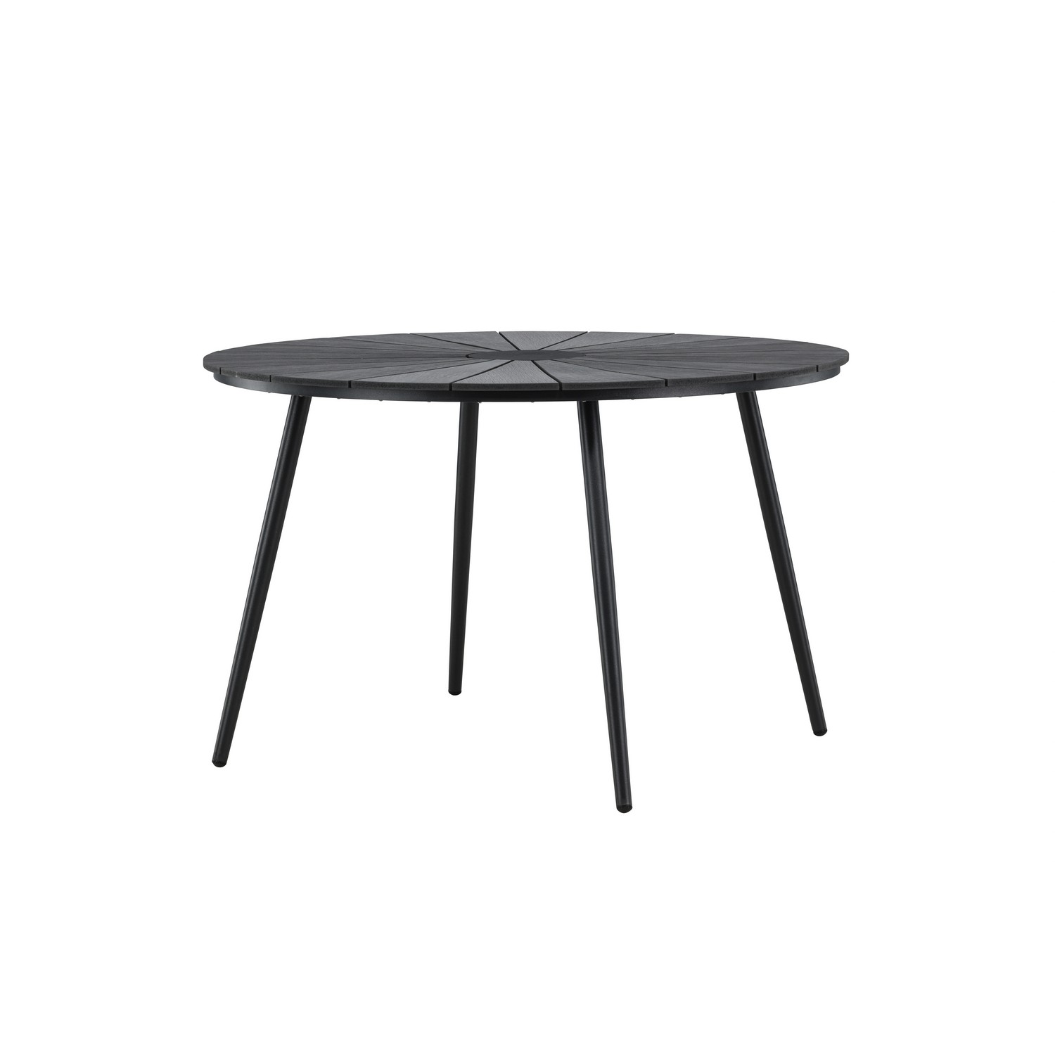 San Vito Dining Table Ø120 - Black / Black Svart