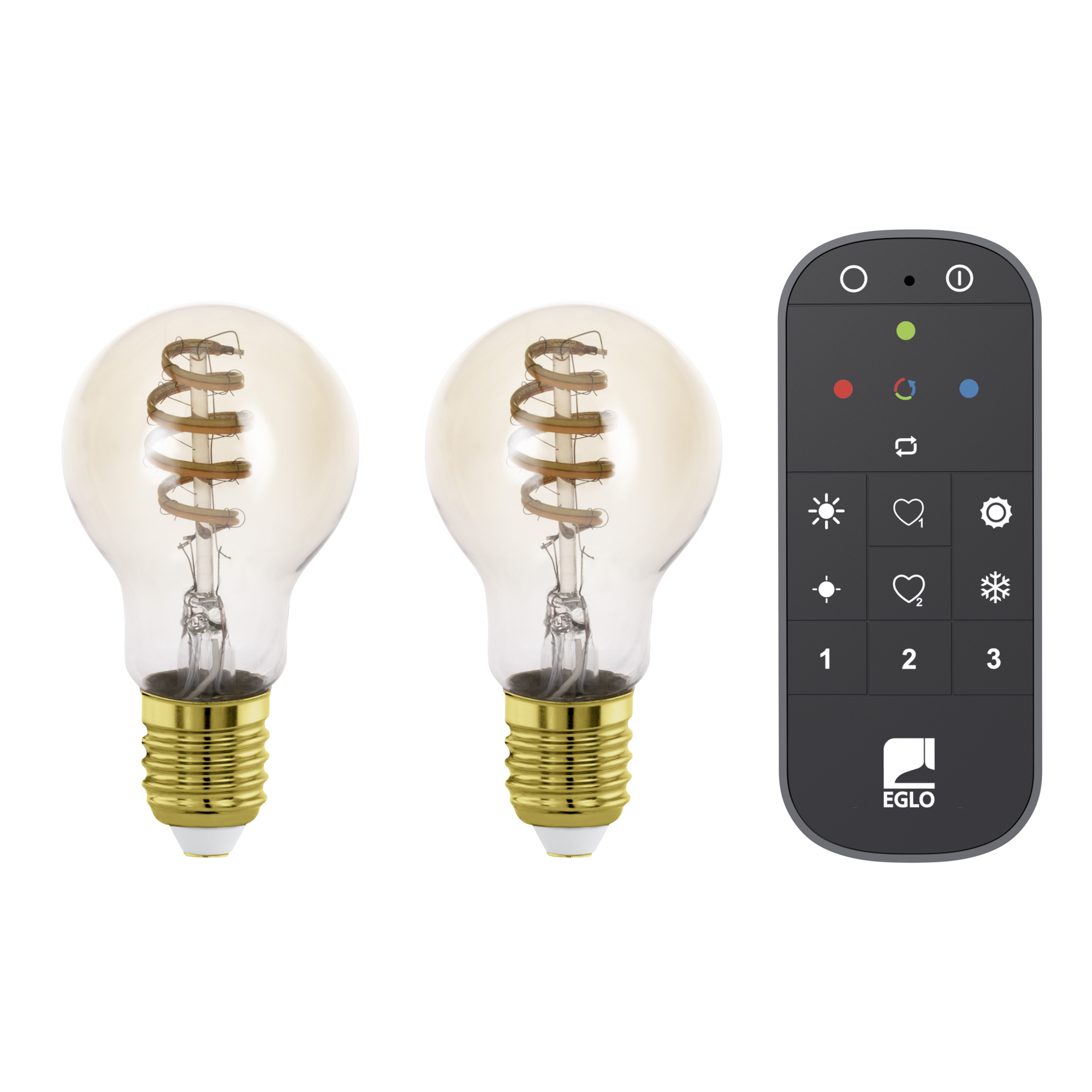 Ljuskälla Eglo 2xLM-ZIG-CCT E27 A60 4,9W Amber