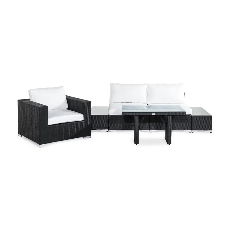 Loungegrupp Comfort Garden Bahamas 3-sits med Avslut med Fåtölj och Bord
