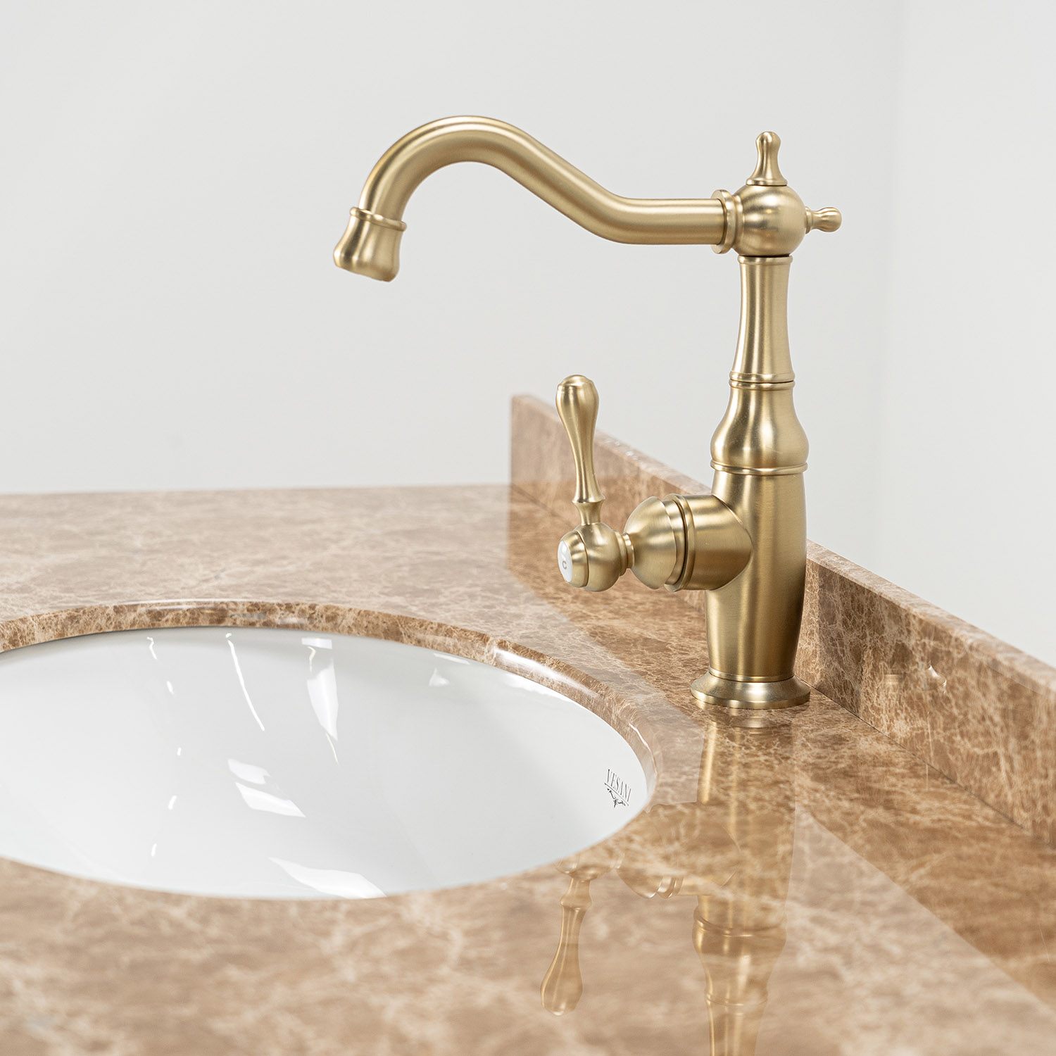 Tvättställsskåp Vesani Utah Beige Marmor