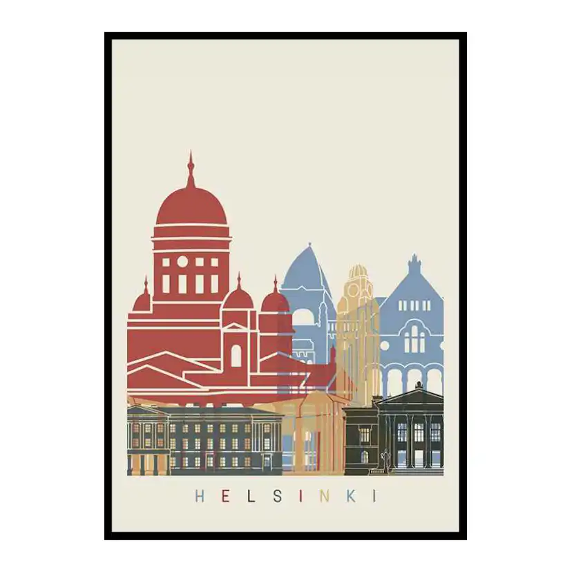 Poster Gallerix Helsinki Landmarks