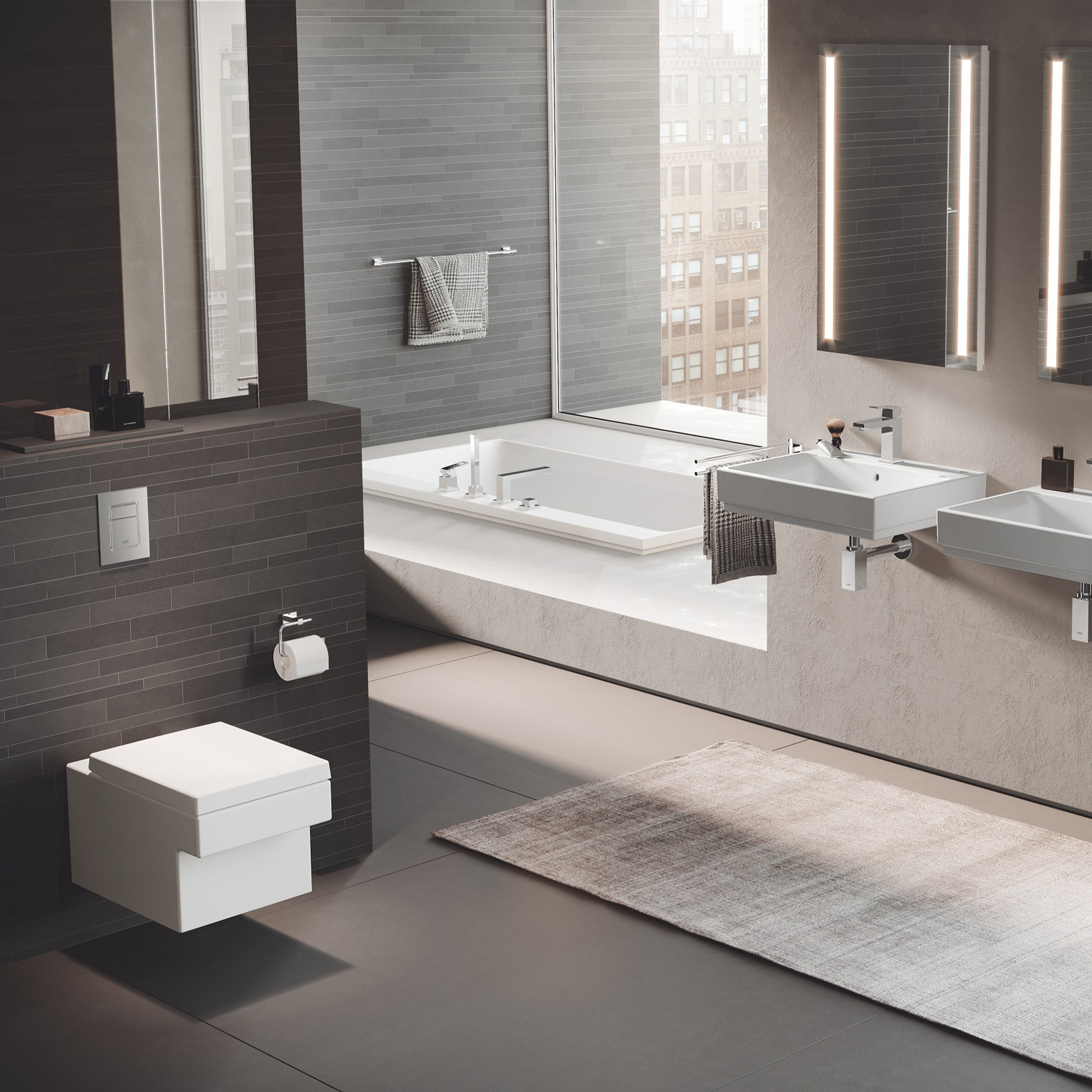 Toalettsits Grohe Cube Ceramic 39488 Mjukstängande Hårdsits