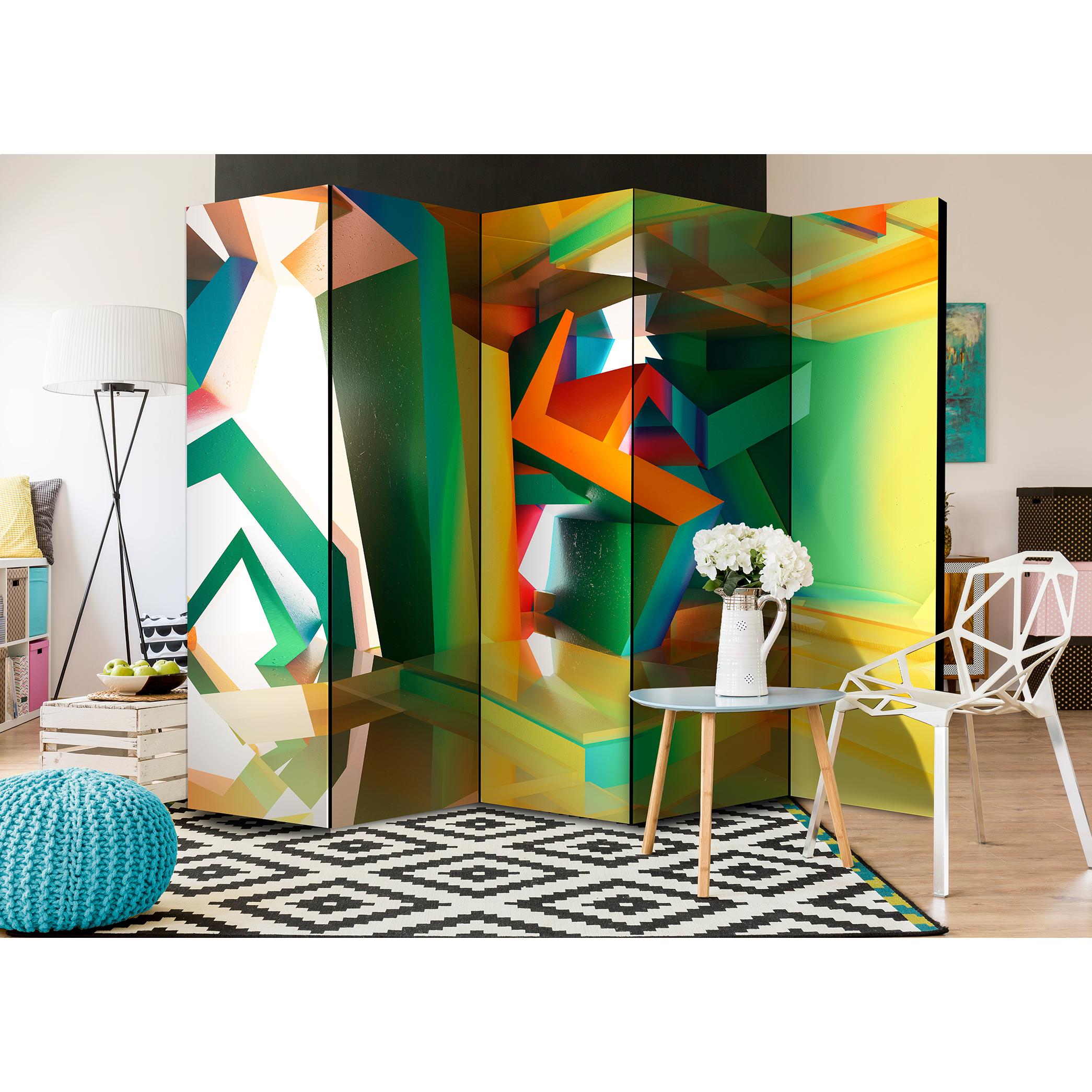 Rumsavdelare Skärmvägg Arkiio Colourful Space II 225x172 cm