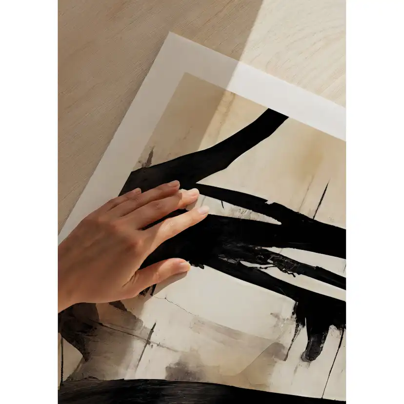 Poster Gallerix Abstract Flowing Paint No2