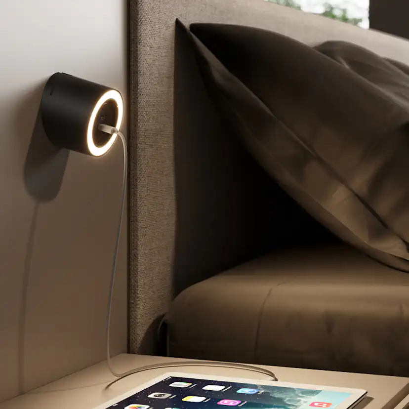 LED-spot Beslag Design Unika 2xUSB
