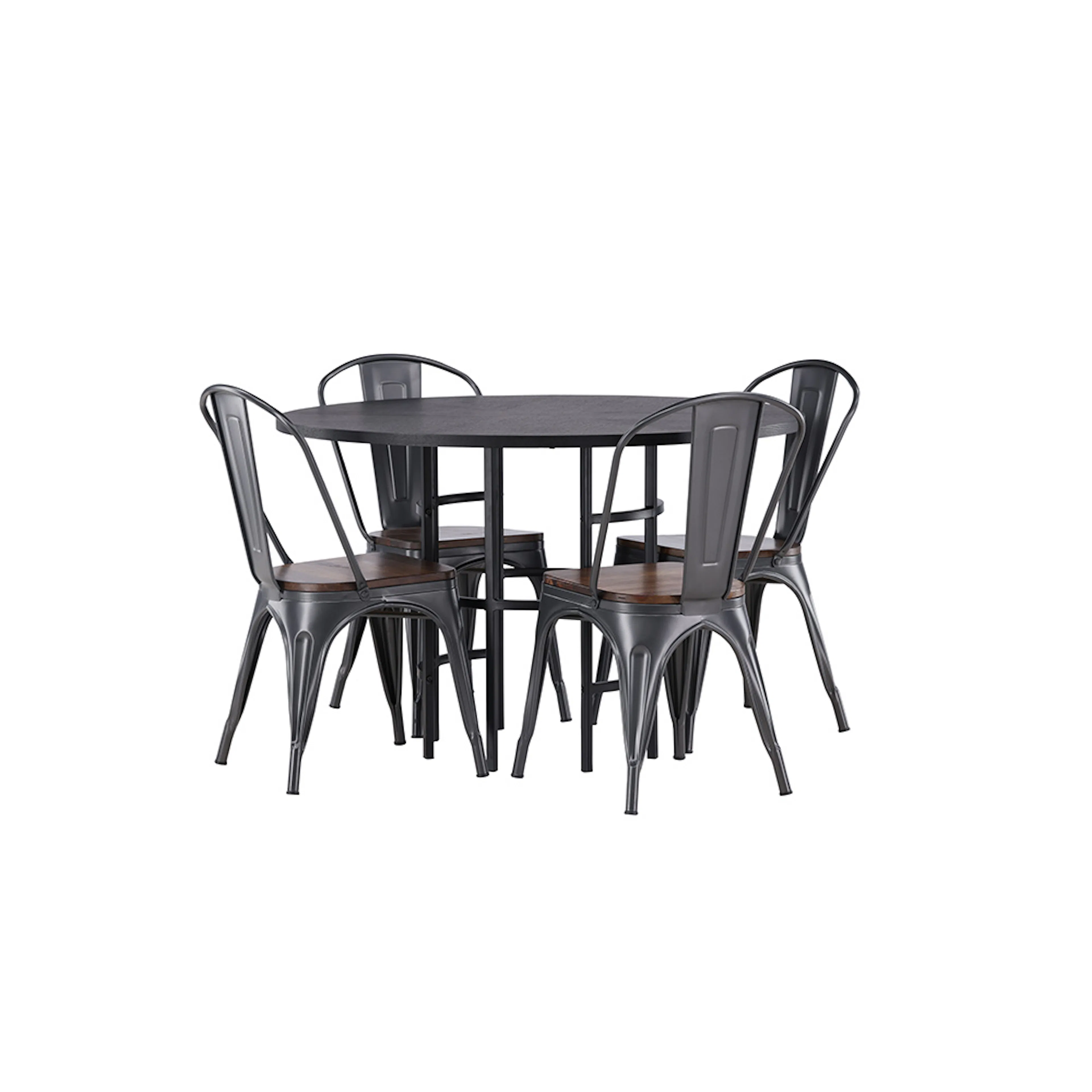 Matgrupp Venture Home Copenhagen Ø 115 cm med 4 Tempe Stolar