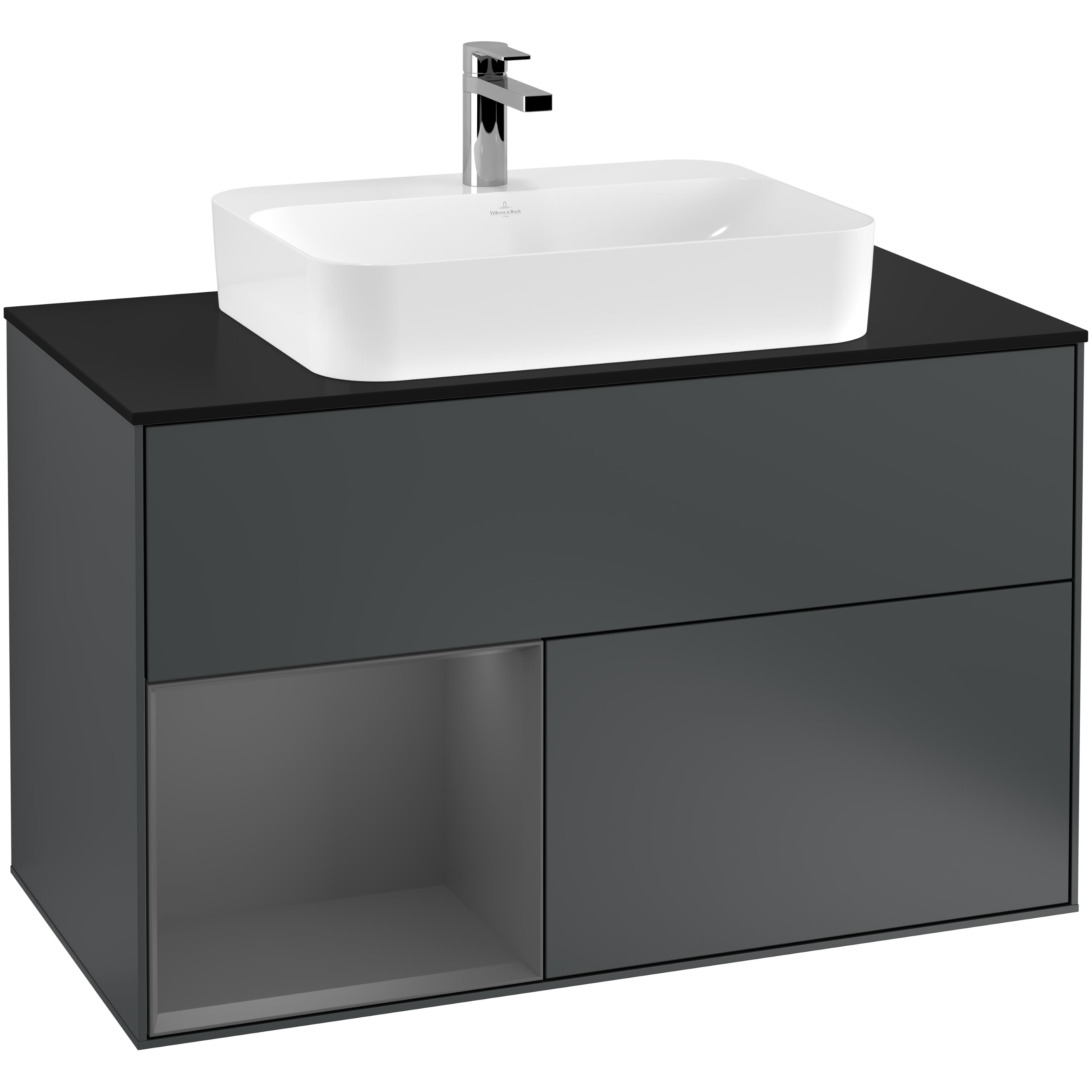Tvättställsskåp Villeroy & Boch Finion med 2 Lådor Hylla och Bänkskiva för Ytmonterat Tvättställ