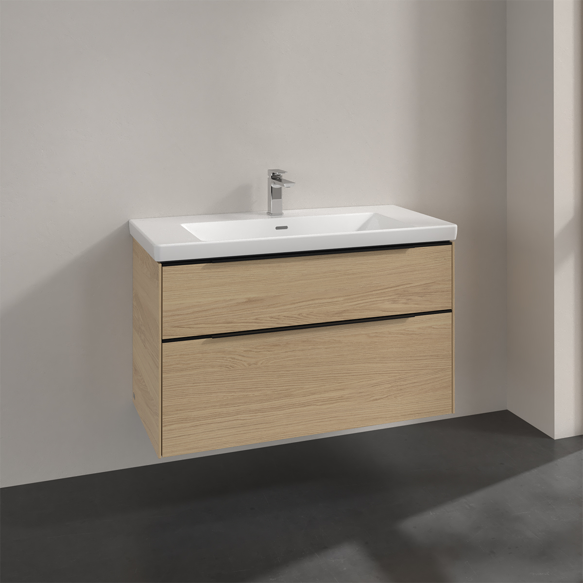 Tvättställsskåp Villeroy & Boch Subway 3.0 med 2 Lådor