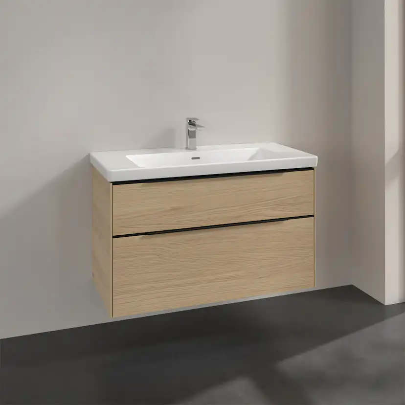 Tvättställsskåp Villeroy & Boch Subway 3.0 med 2 Lådor
