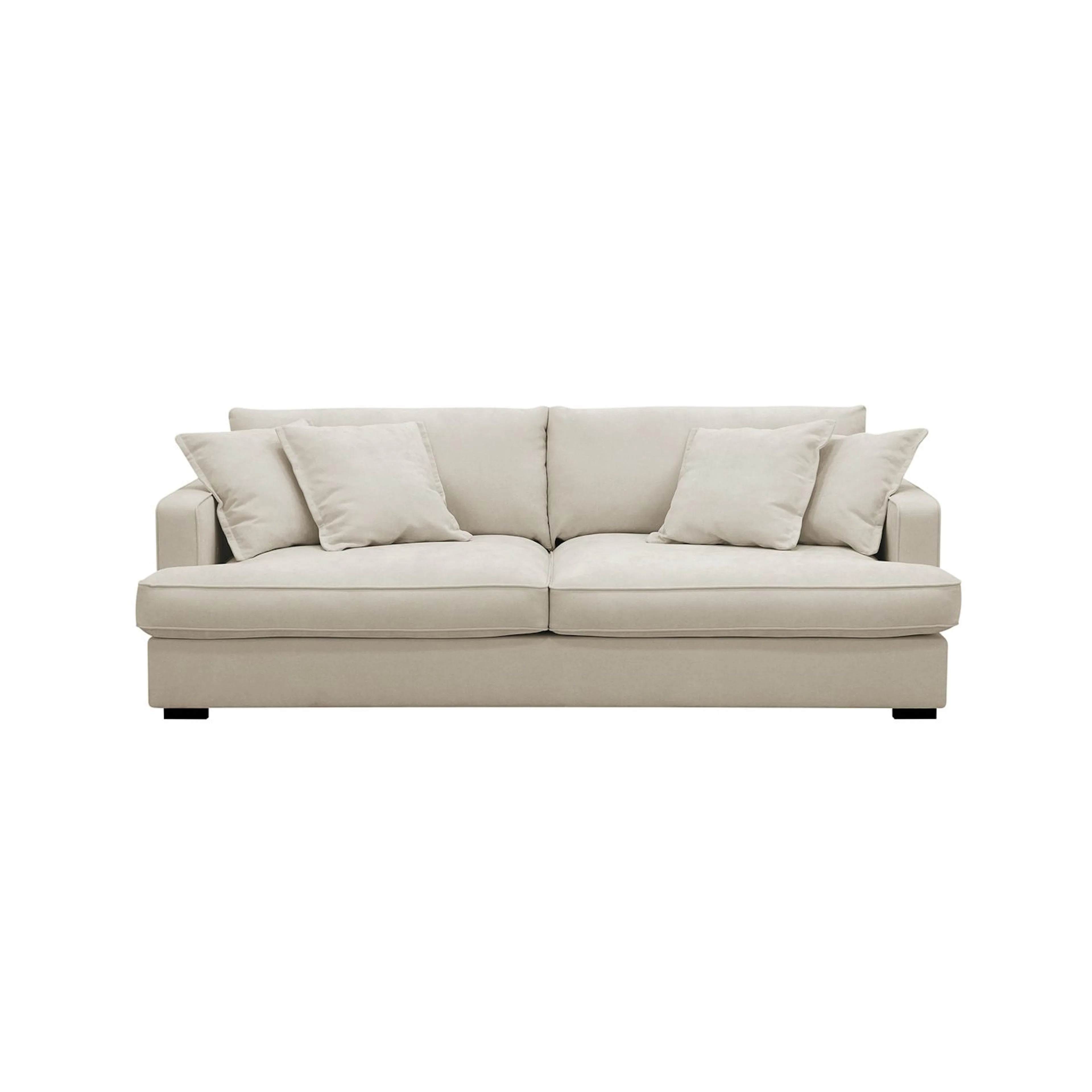Soffa Scandinavian Choice Rossita Lyx 2,5-sits Extra djup i Tyg Storm 02, Beige Tygx