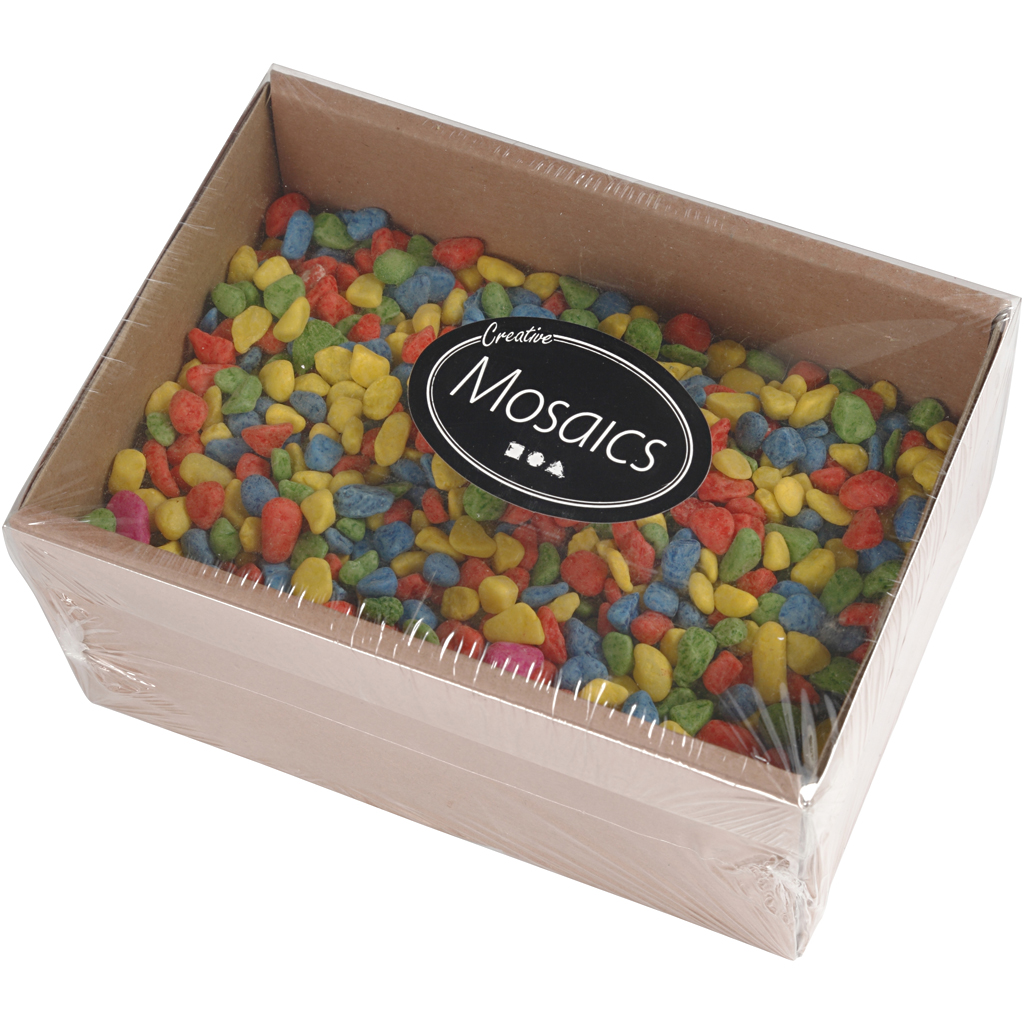 Mosaiksten Creativ Company Starka Färger Stl 8-10 mm 2 Kg/1 Förp
