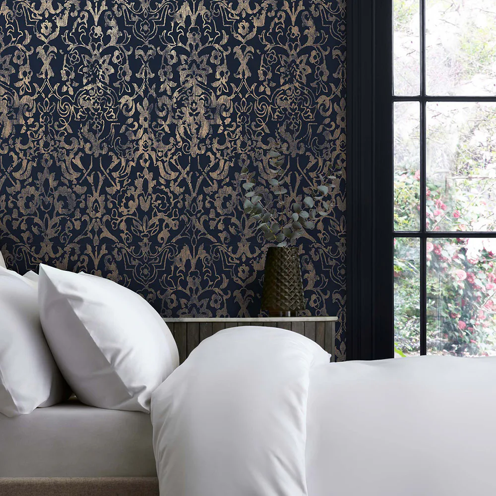 Tapet NEXT Majestic Damask Navy