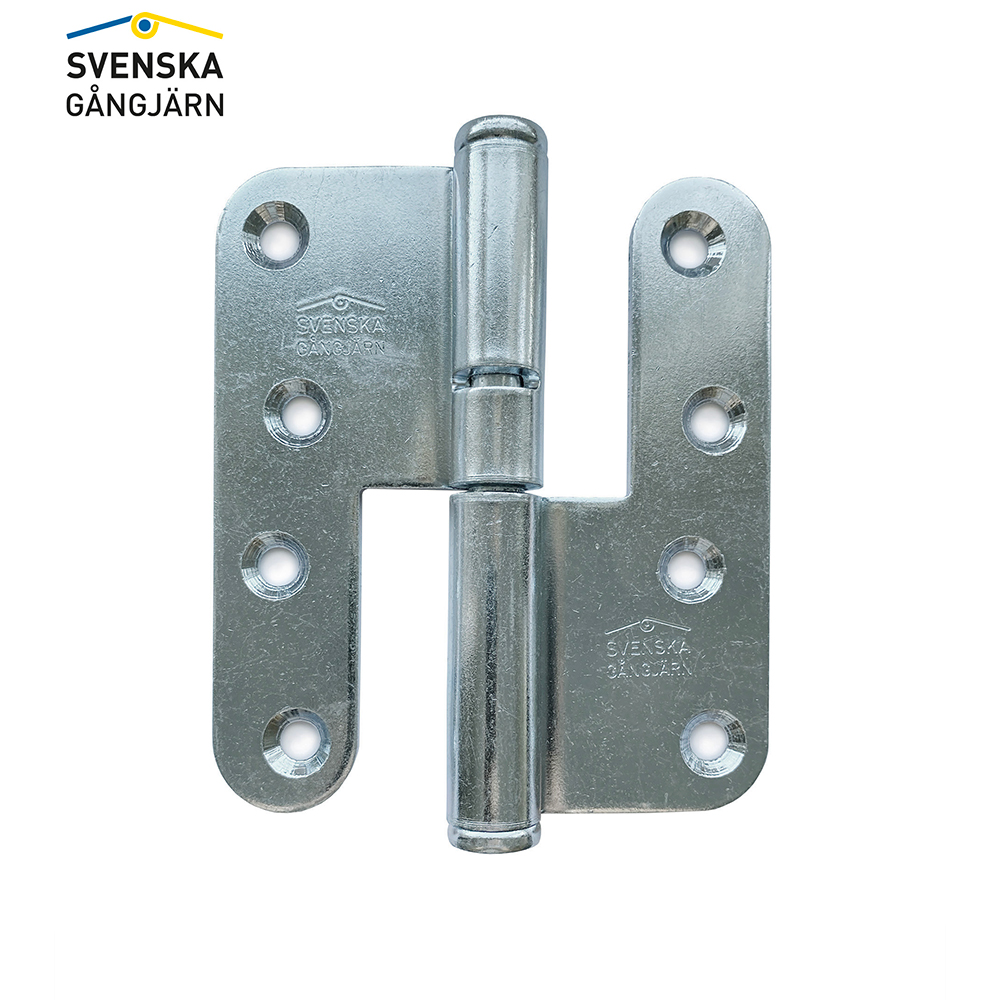Gångjärn 3228-110 Vä förzinkat 100 st/frp Vänster, Elförzinkad, Konisk knopp