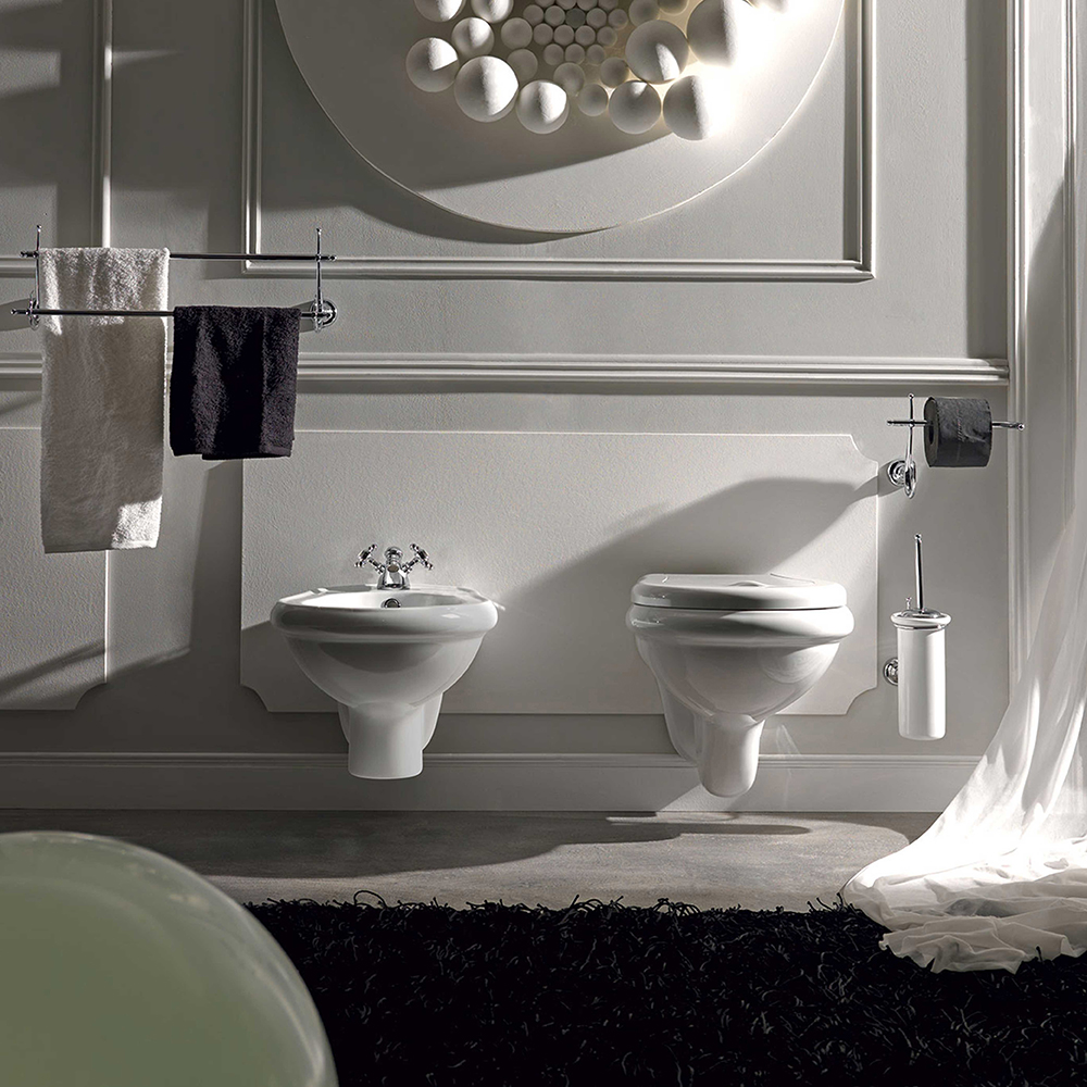 Bidé Lavabo Retro Vägghängd