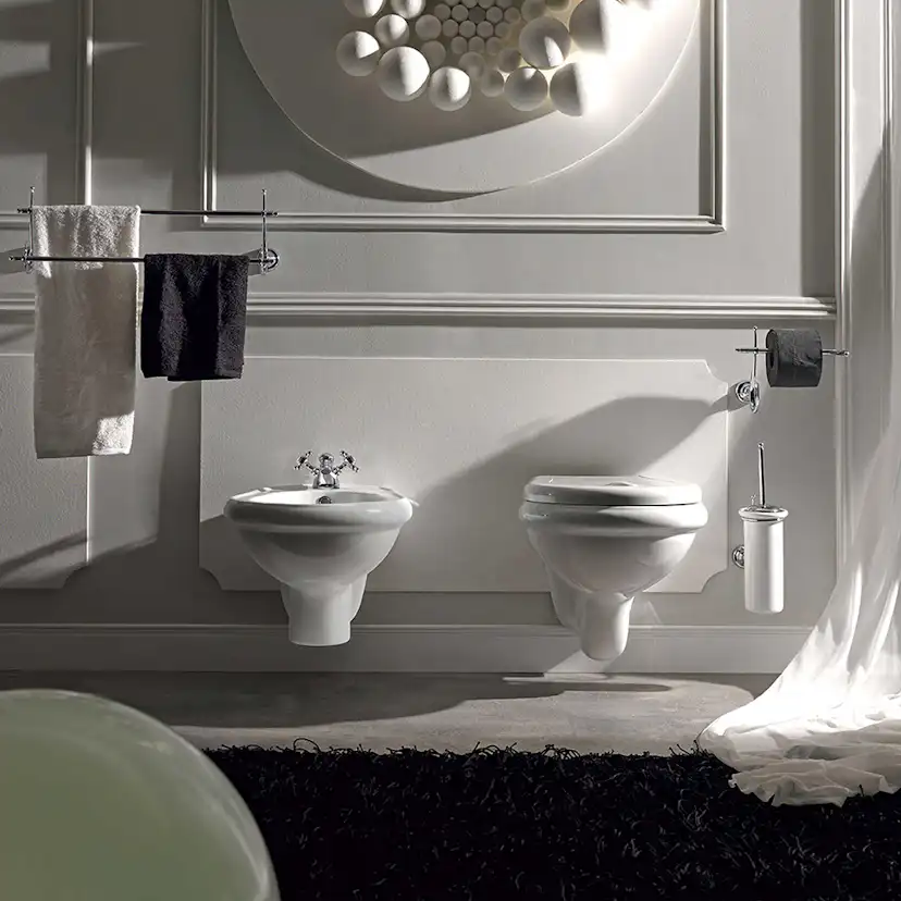 Bidé Lavabo Retro Vägghängd