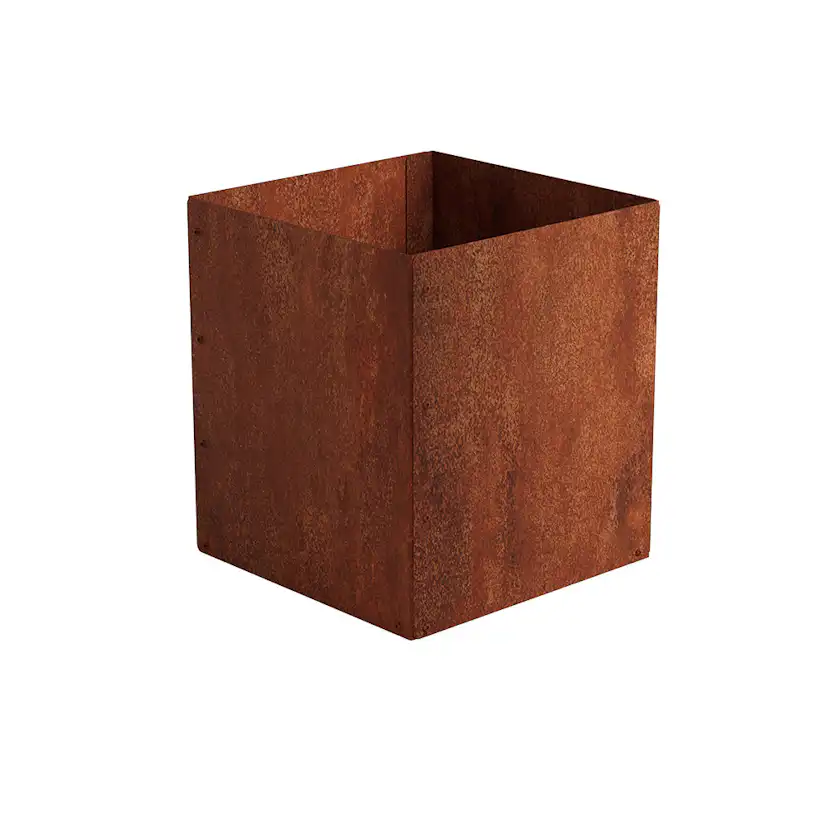 Odla Blomkruka 35x35x40cm T=1,5mm, Corten Dimension: 35x35x40 mm