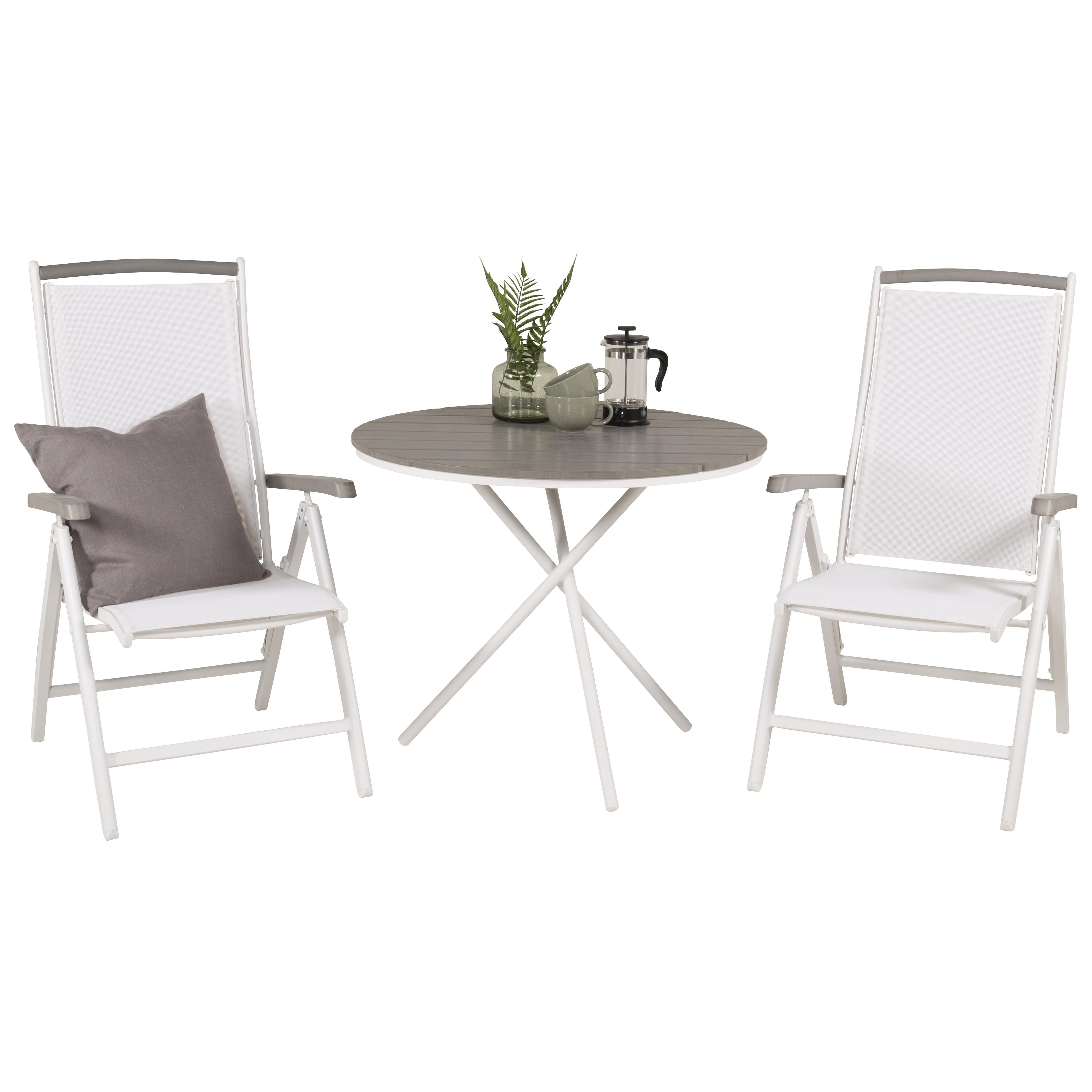 Cafégrupp Venture Home Parma med 2 Albany Stolar
