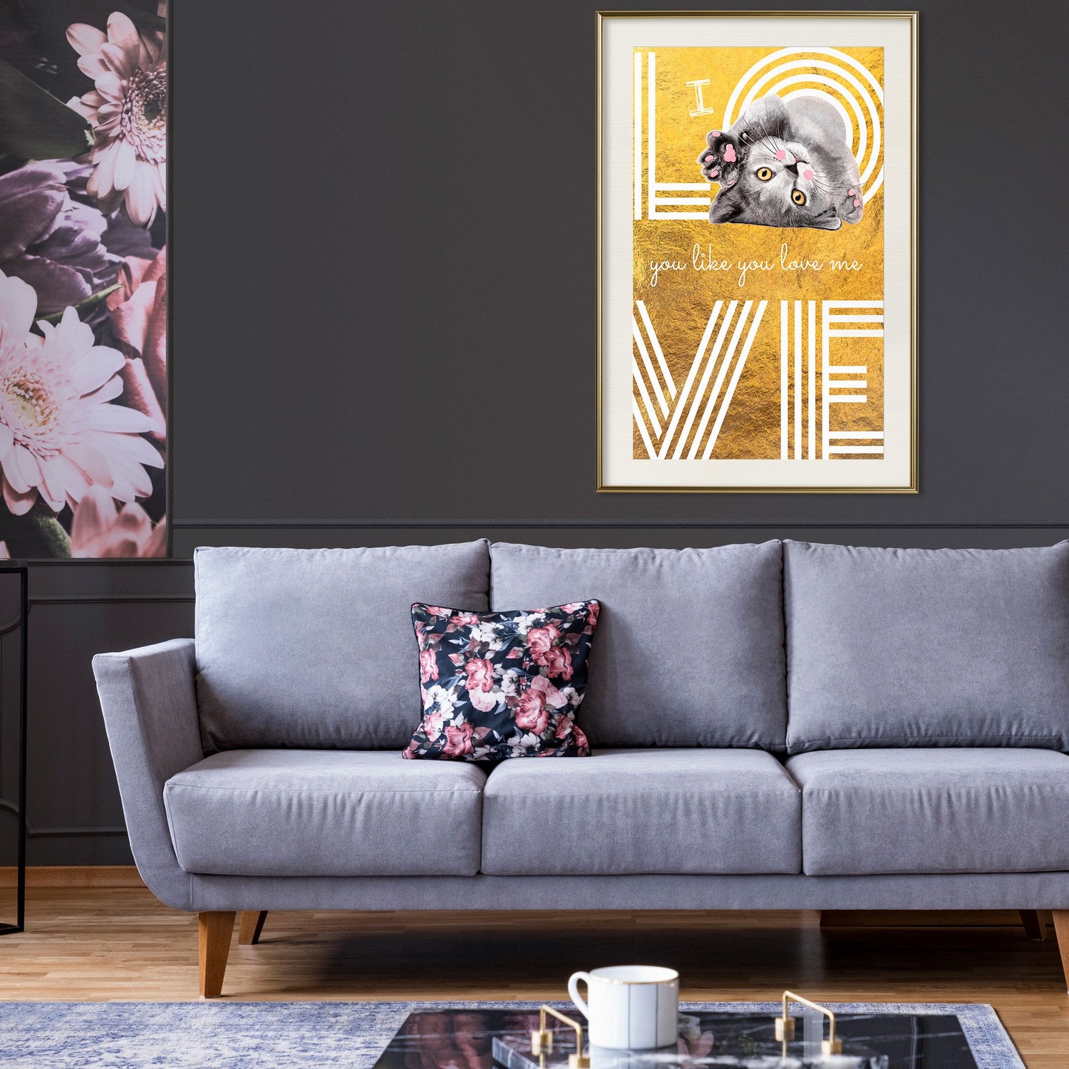 Poster Artgeist Affisch I Love You like You Love Me