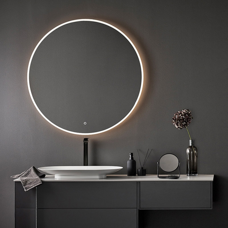 Spegel Hafa Store Rund LED 1000