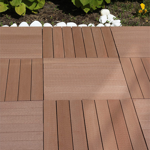 Trall Strand Stainless Teak Deltaplattan 30x30 Typ A Höger