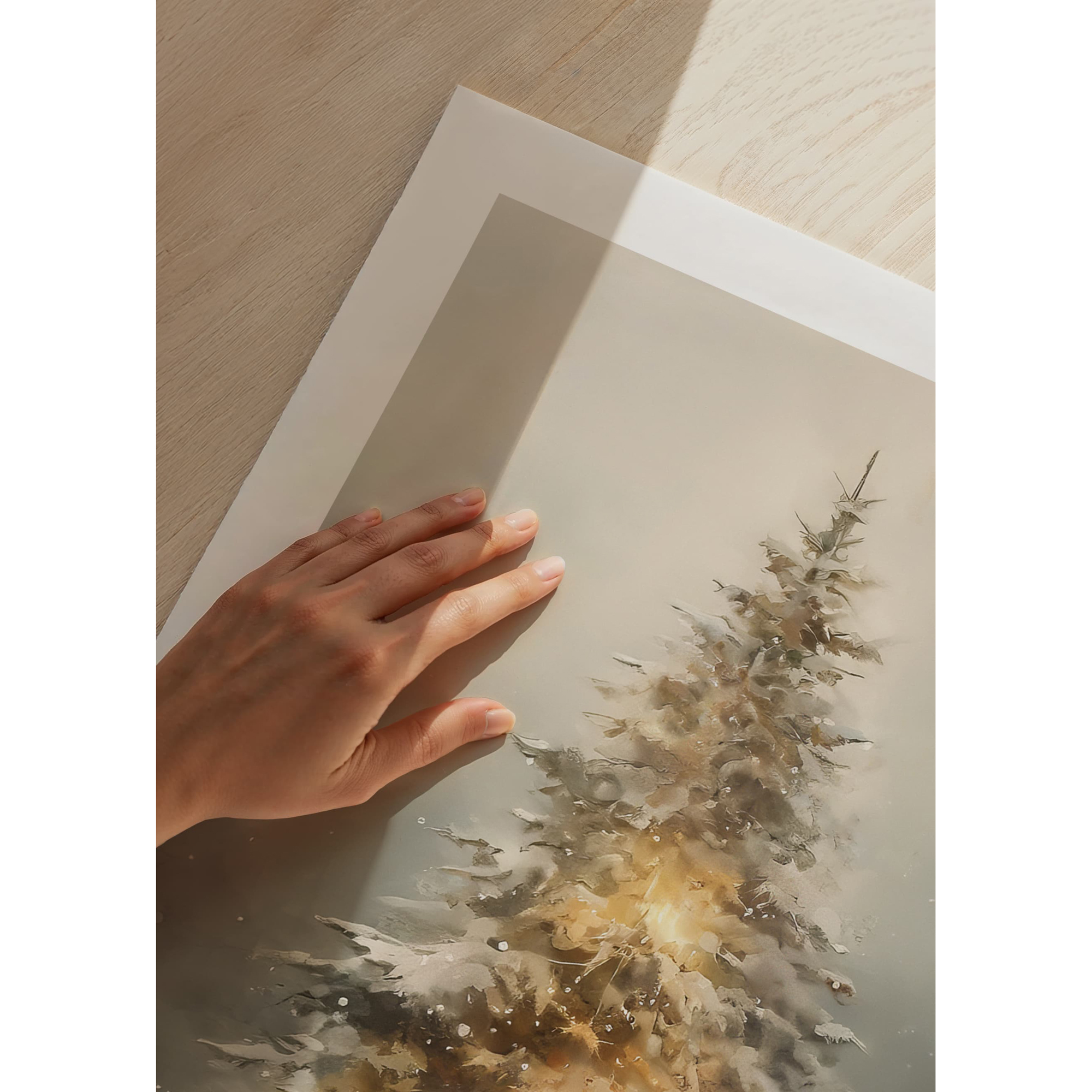 Poster Gallerix Winter Tree With Lights