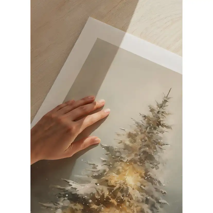 Poster Gallerix Winter Tree With Lights