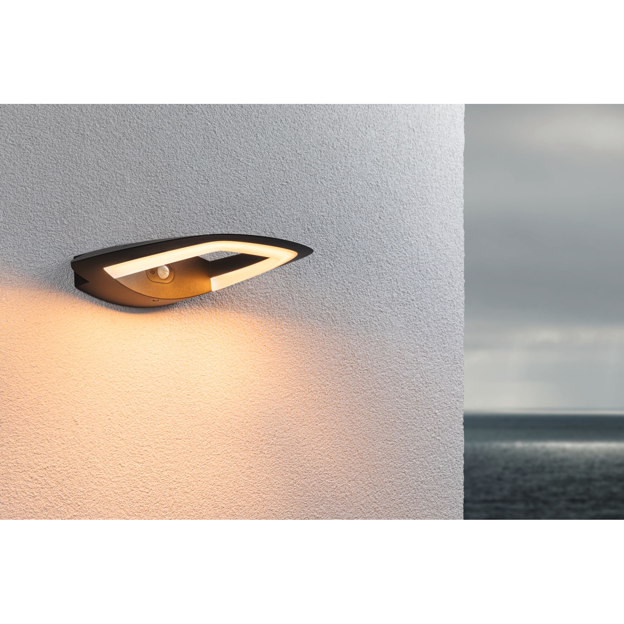 Fasadbelysning LED Paulmann Akena med Skymningsstyrd rörelsedetektor IP44 230V