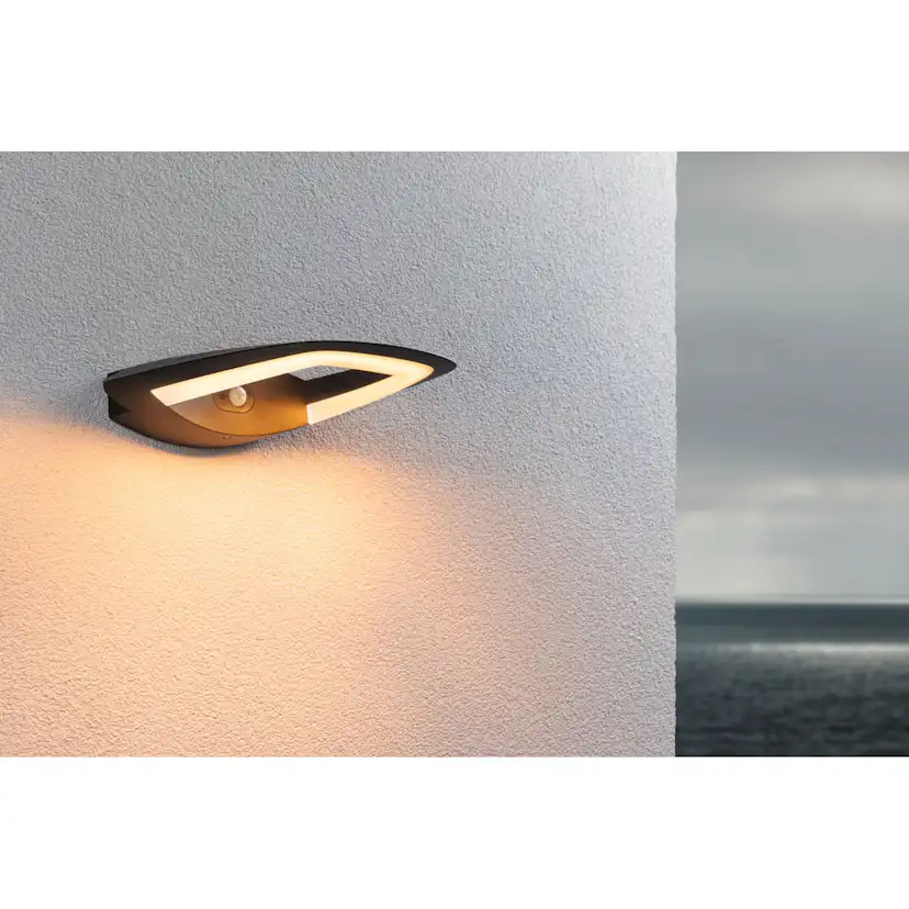 Fasadbelysning LED Paulmann Akena med Skymningsstyrd rörelsedetektor IP44 230V