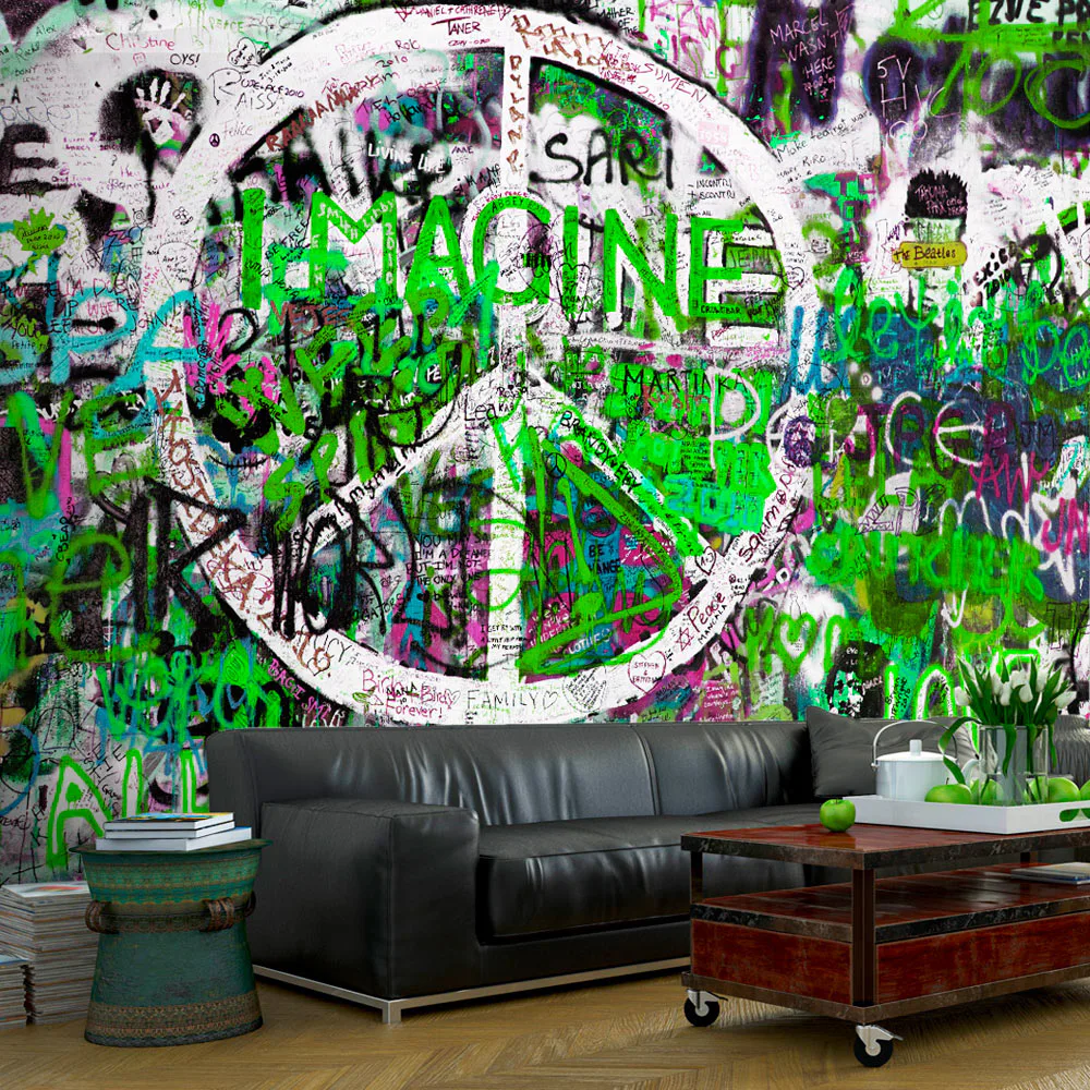 Fototapet Arkiio Green Graffiti