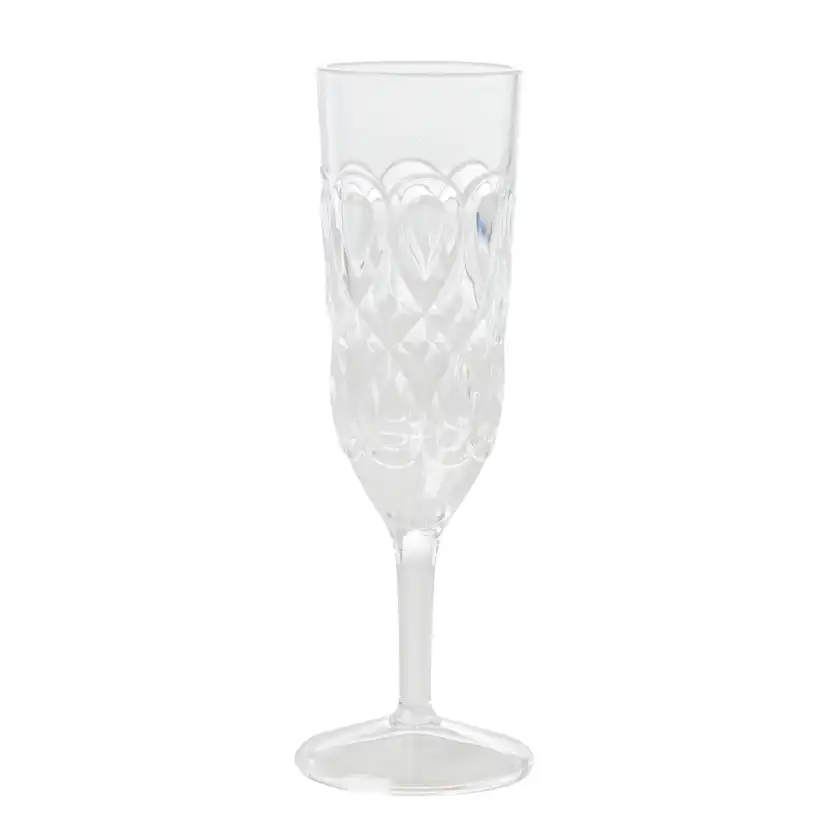 Champagneglas Rice Akryl Transparent