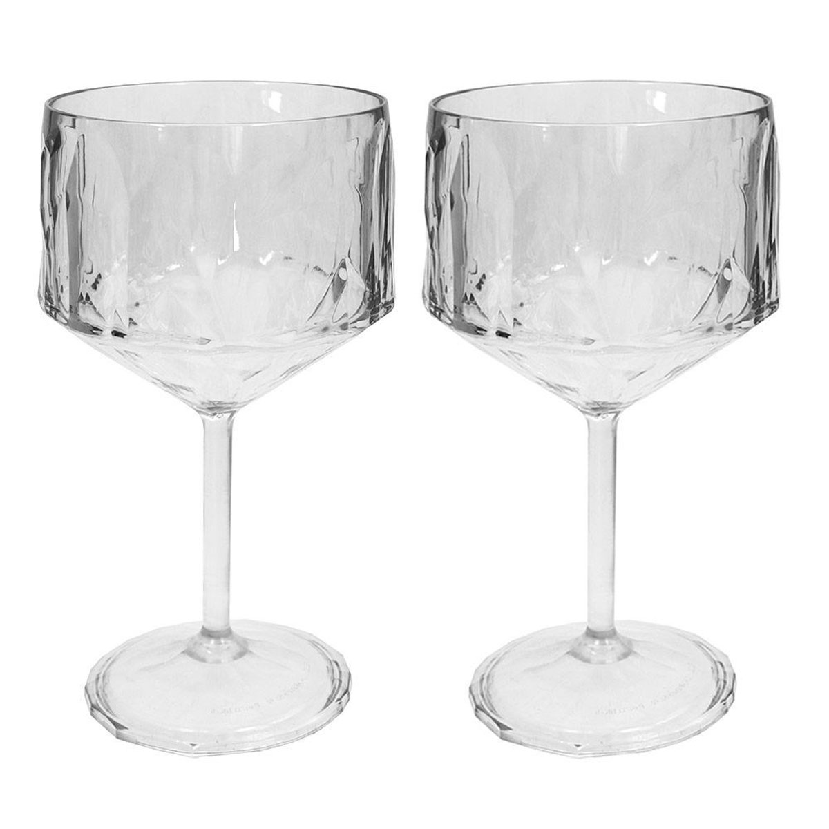 Club No. 15 Drinkglas Plast 400 ml Crystal Clear 2-pack