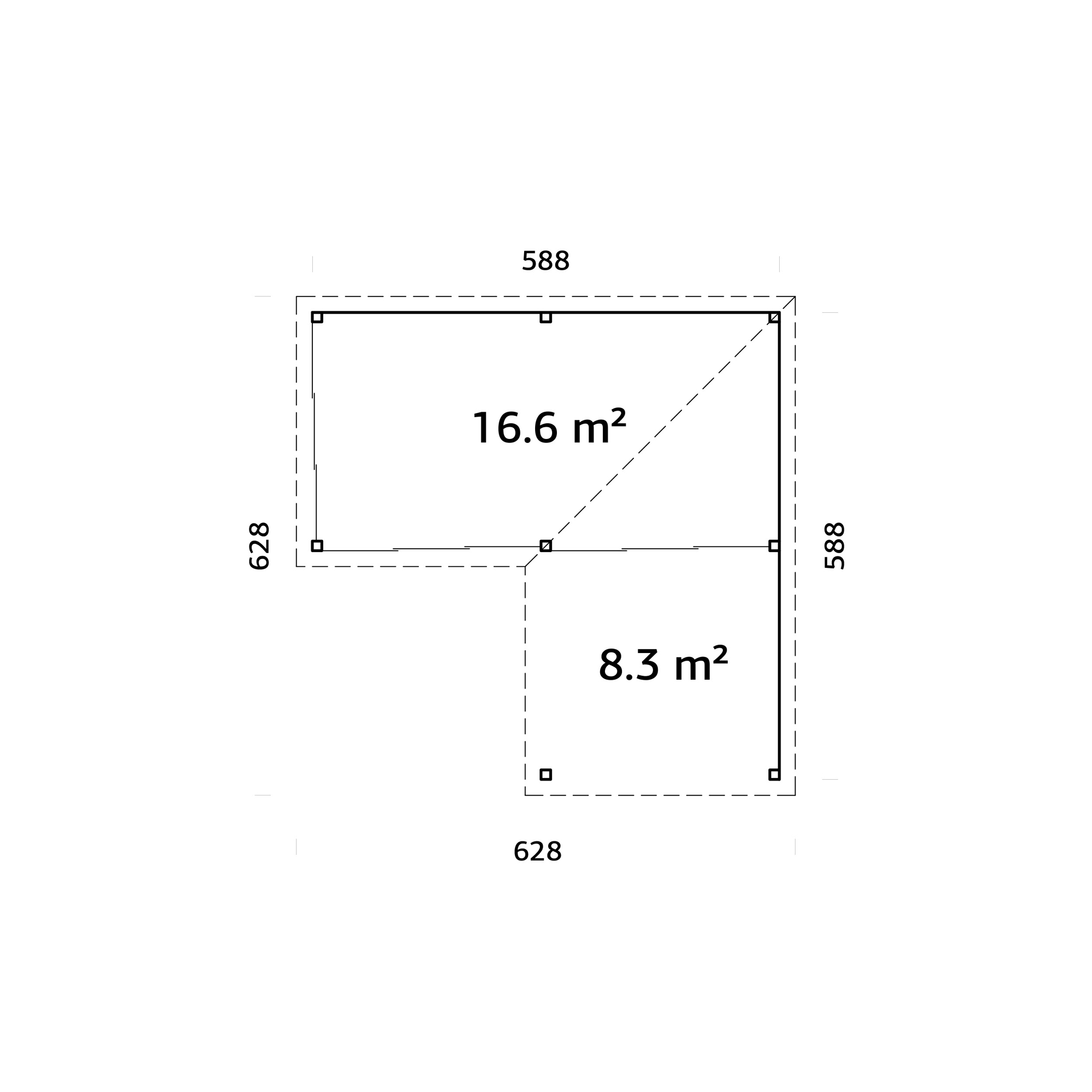 Uterum Palmako Lenna 24,9 m2 Set 714 Slide Plus