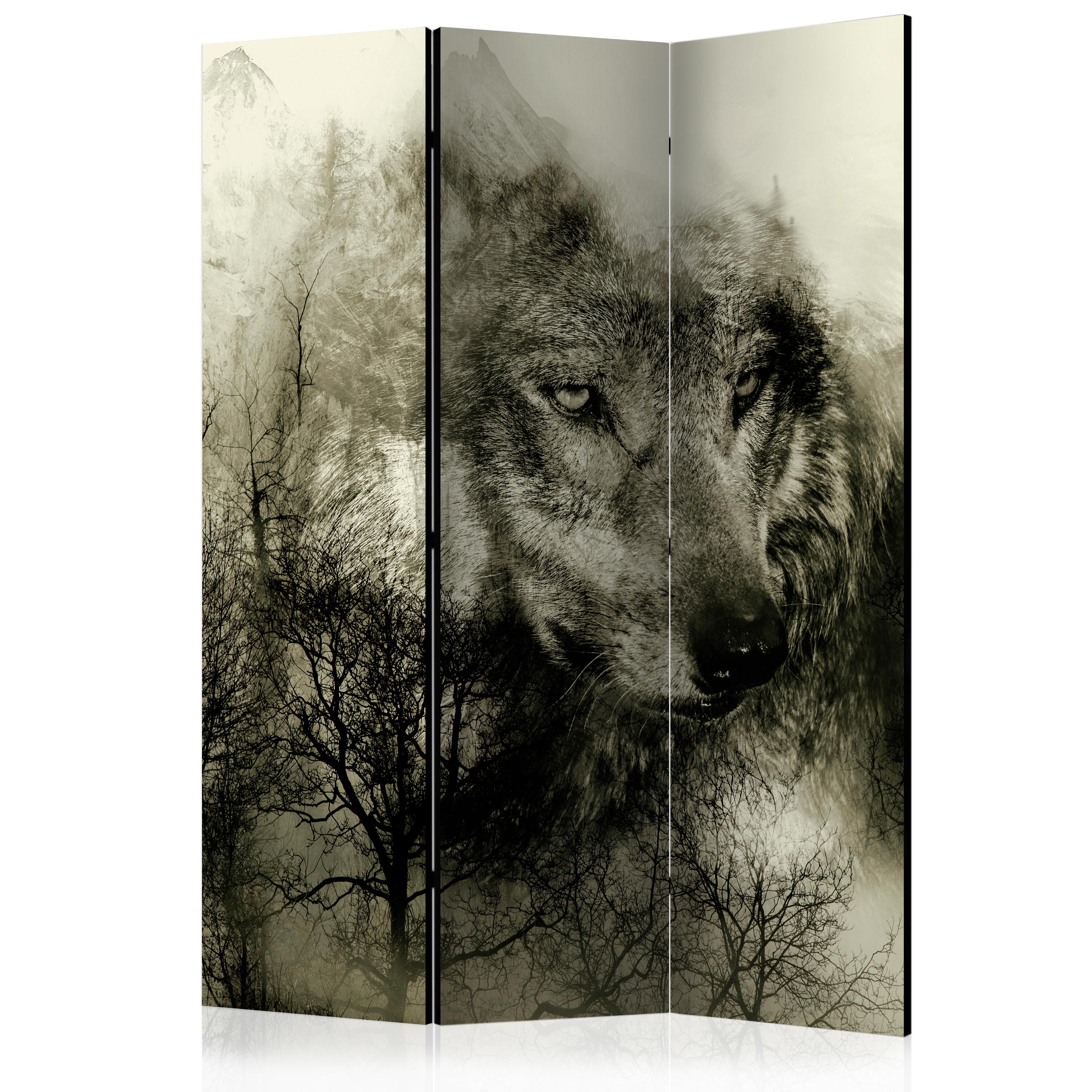 Rumsavdelare Skärmvägg Arkiio Mountain Predator Beige 135x172 cm