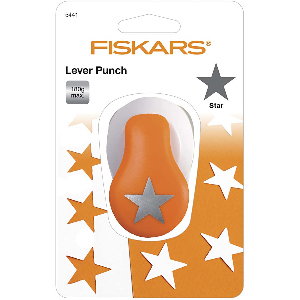 Punch Fiskars Lever Stjärna M